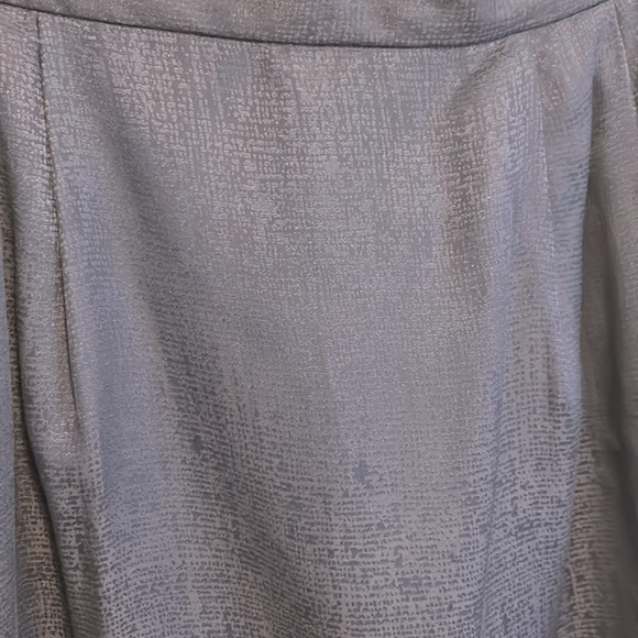 Vintage 100% silk pencil skirt in dark blue - Picture 2 of 7